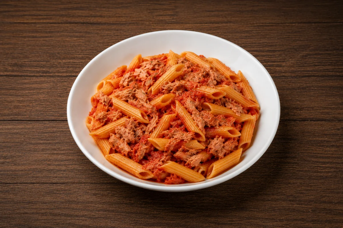 Pasta con Tomate y Atun