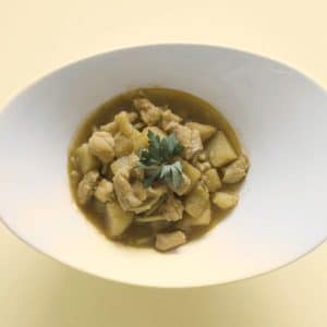 Cazuela de fideos con bacalao