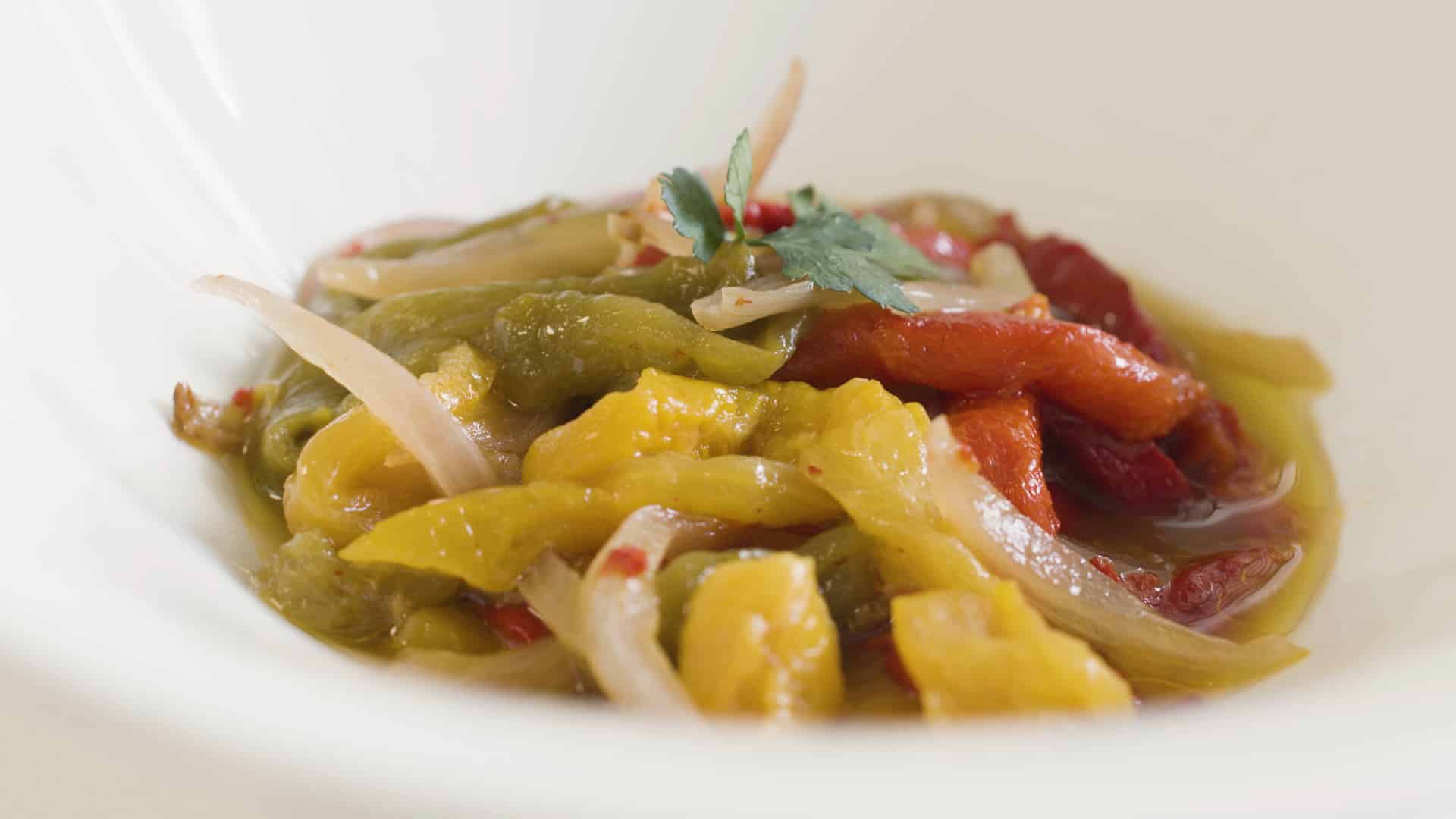 Detalle de Ensalada de pimientos asados