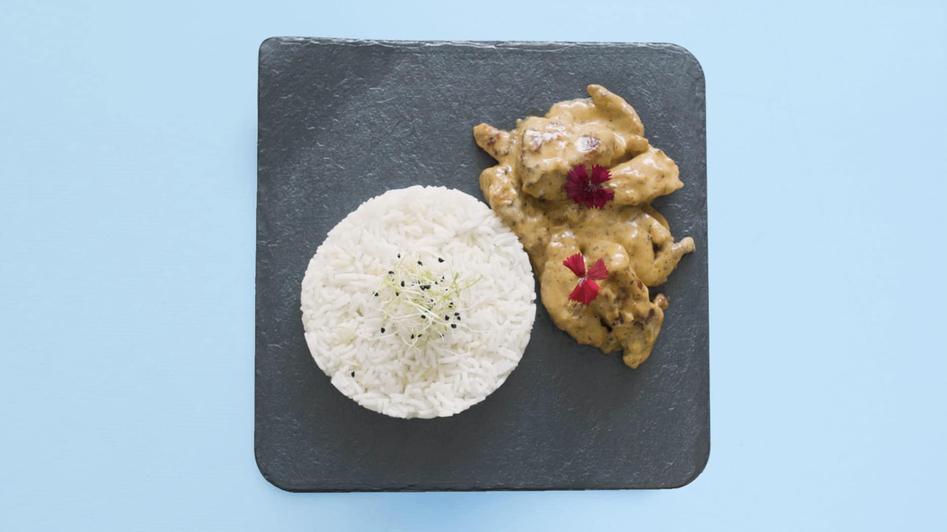 Fajitas de pollo al curry